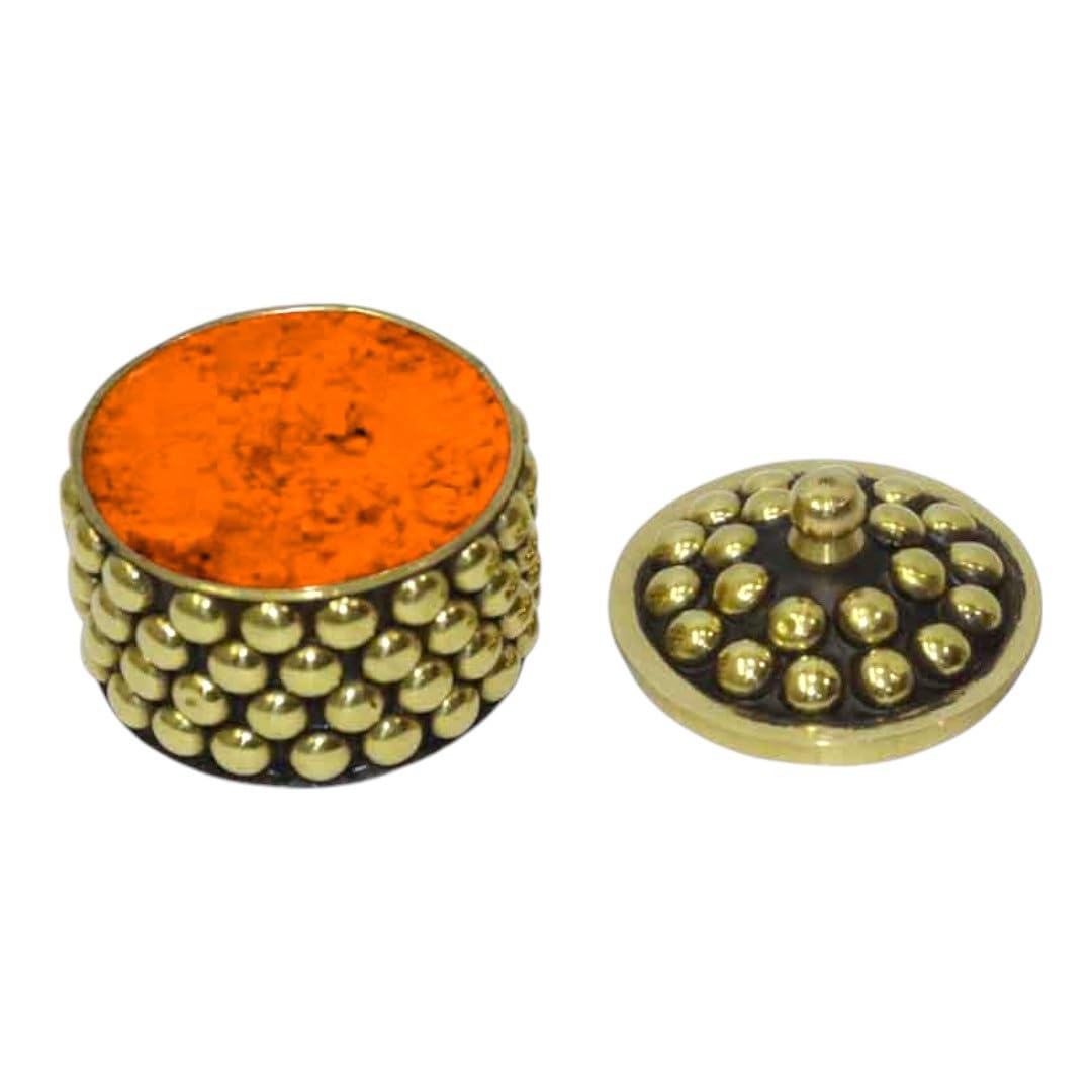 4OUR FAITH Kumkum Poudre de sindur rouge naturel pour Pooja & Tilak Ritual, boîte Sindoor en acier inoxydable robuste et solide | Suhaag Tilak pour femme – (125 g) – Lot de 1 4OUR FAITH Kumkum Poudre de sindur rouge naturel pour Pooja & Tilak Ritual, boîte Sindoor en acier inoxydable robuste et solide | Suhaag Tilak pour femme – (125 g) – Lot de 1
