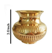 IMTRA FASHION Indian Lota Brass Kalash For Pooja Temple Decoration Items Kalasham for Puja