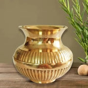 IMTRA FASHION Indian Lota Brass Kalash For Pooja Temple Decoration Items Kalasham for Puja
