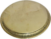 BRACOP® Brass Pooja Thali Indian Aarti Thali Pooja Samagri Decorative Plate Puja Thali Religious Items Home Temple Accessories Round Shape Serving Platters Gifts Set Of 5 Pcs Diwali Gifts