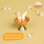 Shubhkart Handmade Solid Brass Indian Oil Lamp Pyali Diya for Puja & Other Religious Rituals | Home Décor, Office & Temples | Festive Gifts (Large)