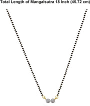 Efulgenz Indian Mangalsutra for Women CZ Cubic Zirconia Pendant Necklace Wedding Bridal Indian Jewelry Black Beaded Delicate Strand Necklace Statement Jewelry for Women, Copper, not known, Copper