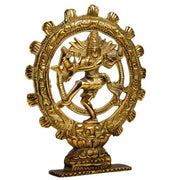 Wonder Care | Lord Nataraja Dancing Shiva Statue Sculpted in Great Detail in Antique Finish - Hindu God Statue | Home Decor | Mandir | Gift | Hindu God Idol| Natraj