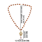 Efulgenz Indian Jewelry Sets for Women Rudraksha Necklace Handmade Jewelry Hindu Religious Spiritual Indian Jewelry Beaded Necklace for Men Women