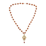 Efulgenz Indian Jewelry Sets for Women Rudraksha Necklace Handmade Jewelry Hindu Religious Spiritual Indian Jewelry Beaded Necklace for Men Women