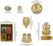 Crafts of India Shri Maha Lakshmi Chalisa and Shri Sampoorna Mahalakshmi Yantra for Wealth and Prosperity