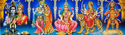 India Crafts Various Hindu Gods and Goddess/Hindu God Poster : Reprint on Paper (Unframed 11