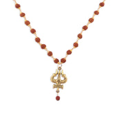 Efulgenz Indian Jewelry Sets for Women Rudraksha Necklace Handmade Jewelry Hindu Religious Spiritual Indian Jewelry Beaded Necklace for Men Women