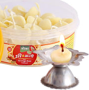 TOTA Pooja Set of Ghee Cotton Wicks | Roli Kumkum | Moli Kalawa - Indian Puja Items for Home - Pack of 3
