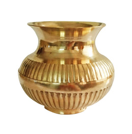 IMTRA FASHION Indian Lota Brass Kalash For Pooja Temple Decoration Items Kalasham for Puja