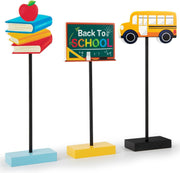 3 Pcs Happy Diwali Table Decorations Indian Festival of Lights Wooden Signs for Hindu Deepavali Party Decor (Diwali)