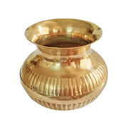 IMTRA FASHION Indian Lota Brass Kalash For Pooja Temple Decoration Items Kalasham for Puja