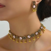 Indian Jewelry Sets for Women Indian Wedding Bridal Traditional Bohemian Jewellery Set Antique Oxidized Ethnic Party Prom Wear Statement Necklace Earring