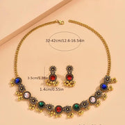 Indian Jewelry Sets for Women Indian Wedding Bridal Traditional Bohemian Jewellery Set Antique Oxidized Ethnic Party Prom Wear Statement Necklace Earring