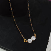 Efulgenz Indian Mangalsutra for Women CZ Cubic Zirconia Pendant Necklace Wedding Bridal Indian Jewelry Black Beaded Delicate Strand Necklace Statement Jewelry for Women, Copper, not known, Copper