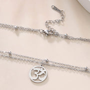 LIKGREAT Women Necklace Indian Yoga Aum Om Ohm Sanskrit Pendant Necklaces Hindhu Symbol Jewelry for Women Girls