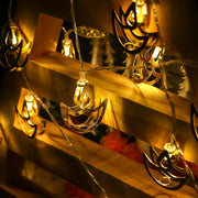 Metal Diwali Diya String Lights - Warm White USB LED Electric Diya Lights for Diwali Gifts, Mandir, Altar, Shrine Pooja Decor - Reusable Hindu Festival Wedding Puja Decorations(2-Pack)