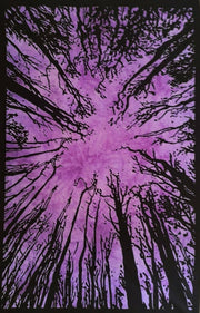 AVA Collections Tapestry Multicoloured Wall Hanging Psychedelic Tapestries Indian Cotton Poster Picnic Sheet Wall Decor Blanket Wall Art Hippie Bedroom Décor (Purple, Meditation Yoga)