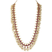 Aheli Wedding Wear Gold Tone Goddess Engraved on Coin Long Necklace Set South Indian Traditional Bollywood Fashion Jewelry Set for Women