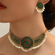 Indian Jewelry Sets for Women Indian Wedding Bridal Traditional Bohemian Jewellery Set Antique Oxidized Ethnic Party Prom Wear Statement Necklace Earring