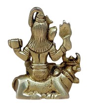 Crafts of India Lord Vishnu Small Brass Statue - Divine Décor, 3-inch Handcrafted Hindu Sculpture for Home Altar and Spiritual Spaces