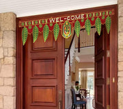 SATVIK 3 ft. Handcrafted Embroidered Toran/Door Valance ,Diwali Decorations Hanging Door Valance Shubh Deepawali Puja Bandhanwar. Indian Hindu Festival Decorations Items