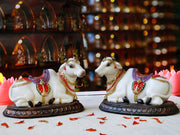 BangBangDa Hindu God Cow Nandi Figurines - 4.5