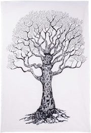 AVA Collections Tapestry Multicoloured Wall Hanging Psychedelic Tapestries Indian Cotton Poster Picnic Sheet Wall Decor Blanket Wall Art Hippie Bedroom Décor (Purple, Meditation Yoga)