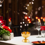 Shubhkart Handmade Solid Brass Indian Oil Lamp Pyali Diya for Puja & Other Religious Rituals | Home Décor, Office & Temples | Festive Gifts (Large)