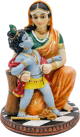 Hindu God Krishna and Yashoda - 7.9
