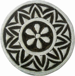India Crafts Round Circle design wooden block stamp/Tattoo/Indian Textile Printing Block