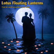 Liliful 24 Pcs Diwali Lotus Decoration Pool Floating Lights, Artificial Flowers Lotus with LED,Lily Pads Water Lantern for Indian Puja Home Decoration(3.94 Inch, 5.91 Inch,White)