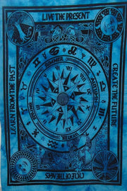 AVA Collections Tapestry Multicoloured Wall Hanging Psychedelic Tapestries Indian Cotton Poster Picnic Sheet Wall Decor Blanket Wall Art Hippie Bedroom Décor (Purple, Meditation Yoga)