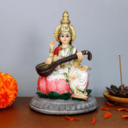 BangBangDa Hindu Lord Saraswati Idol Statue - 5.1
