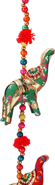 Crafts of India Handmade Indian Traditional Five Elephant Hanging Exquisite Main Door Wall Hanging Home and Office Decor