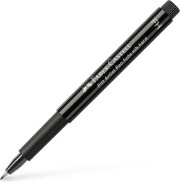 Faber-Castell Art & Graphic Pitt Artist Pen Fude Hard India Ink Pen, Black, Single Pitt Pen, For Art, Craft, Drawing, Sketching, Home, School, University, Colouring