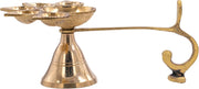 Traditional Brass Panch Aarti Diya for Puja Essential Pooja Article for Aarti Arti Deepak Deepam for Home Temple Décor Accessory Gifts (Panch Aarti Diya)