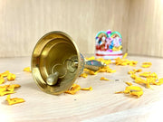 Crafts of India Meenakari Decorative Hand held Jingle Bells for Christmas Pooja Prayer Worship Bell - (7 Inch) - Red