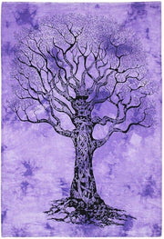 AVA Collections Tapestry Multicoloured Wall Hanging Psychedelic Tapestries Indian Cotton Poster Picnic Sheet Wall Decor Blanket Wall Art Hippie Bedroom Décor (Purple, Meditation Yoga)