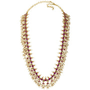 Aheli Wedding Wear Gold Tone Goddess Engraved on Coin Long Necklace Set South Indian Traditional Bollywood Fashion Jewelry Set for Women