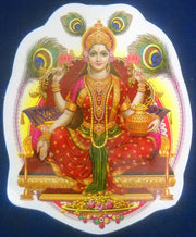 Crafts of India Goddess Lakshmi Hindu God Sticker (Size 6