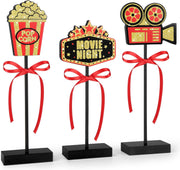 3 Pcs Happy Diwali Table Decorations Indian Festival of Lights Wooden Signs for Hindu Deepavali Party Decor (Diwali)