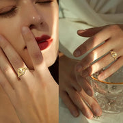 Aum Om Ohnom Ring for Women Men Stainless Steel Sanskrit Symbol Om Ring Indian Spiritual Jewelry Meditation Gift