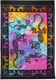 AVA Collections Tapestry Multicoloured Wall Hanging Psychedelic Tapestries Indian Cotton Poster Picnic Sheet Wall Decor Blanket Wall Art Hippie Bedroom Décor (Purple, Meditation Yoga)