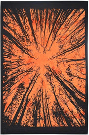 AVA Collections Tapestry Multicoloured Wall Hanging Psychedelic Tapestries Indian Cotton Poster Picnic Sheet Wall Decor Blanket Wall Art Hippie Bedroom Décor (Purple, Meditation Yoga)