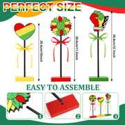 3 Pcs Happy Diwali Table Decorations Indian Festival of Lights Wooden Signs for Hindu Deepavali Party Decor (Diwali)