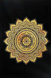 AVA Collections Tapestry Multicoloured Wall Hanging Psychedelic Tapestries Indian Cotton Poster Picnic Sheet Wall Decor Blanket Wall Art Hippie Bedroom Décor (Purple, Meditation Yoga)