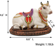 BangBangDa Hindu God Cow Nandi Figurines - 4.5