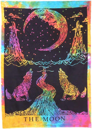 AVA Collections Tapestry Multicoloured Wall Hanging Psychedelic Tapestries Indian Cotton Poster Picnic Sheet Wall Decor Blanket Wall Art Hippie Bedroom Décor (Purple, Meditation Yoga)