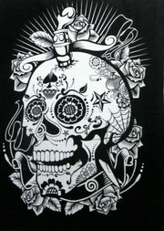 AVA Collections Tapestry Multicoloured Wall Hanging Psychedelic Tapestries Indian Cotton Poster Picnic Sheet Wall Decor Blanket Wall Art Hippie Bedroom Décor (Purple, Meditation Yoga)